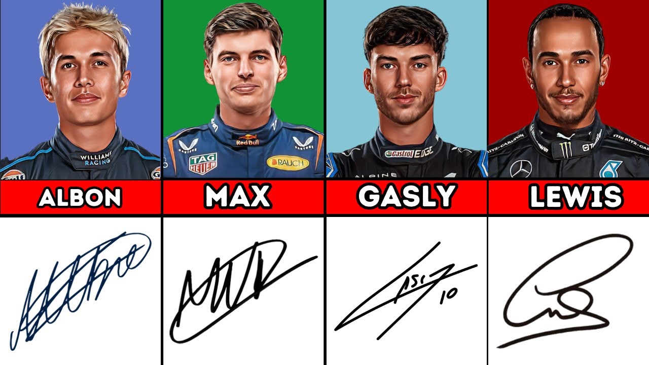 Coolest Signatures Formula 1 Driver's
