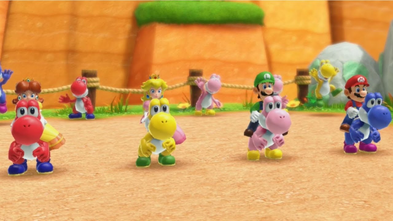 Super Mario Party Jamboree // All Characters Riding Yoshi