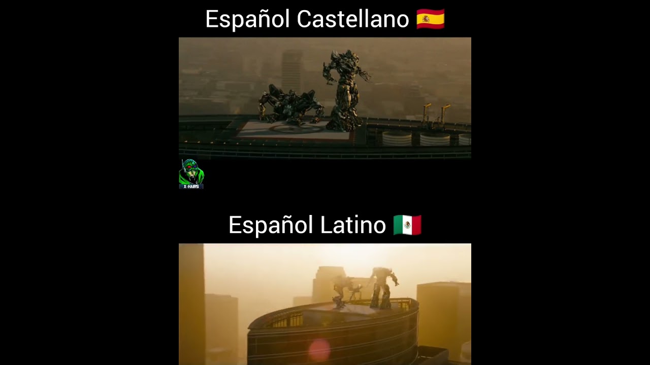 Megatron y Starscream en el edificio (Comparación de Doblajes)