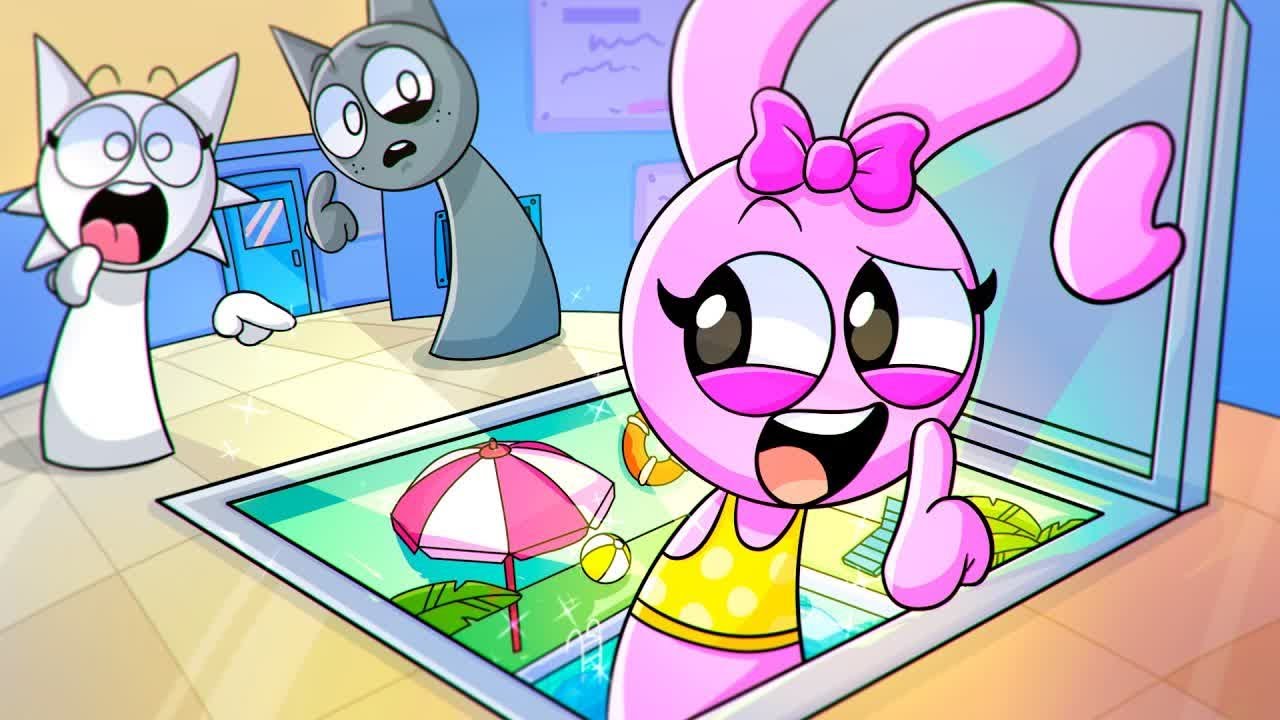 PINK PINKI BUILT a SECRET ROOM at SCHOOL! Incredibox Sprunki Animation