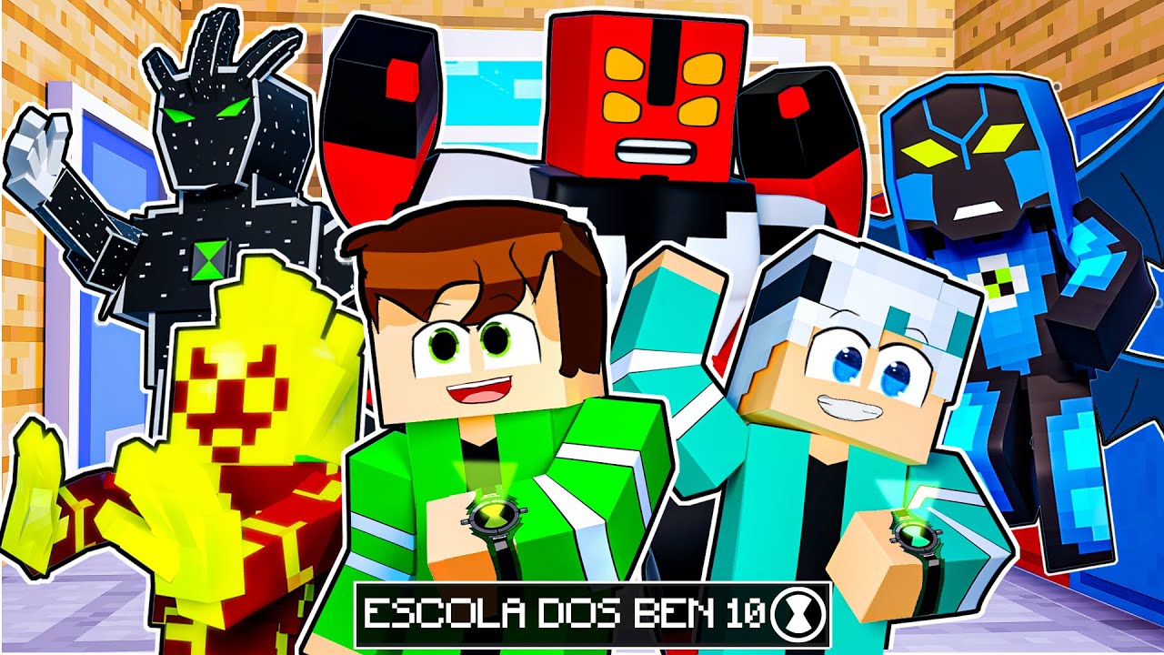 O PODER DO OMNITRIX na ESCOLA BEN 10 no Minecraft!