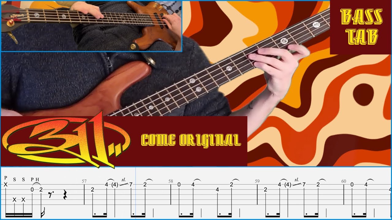 311 - Come Original - Bass Tab | Cover | Lesson | Tuition
