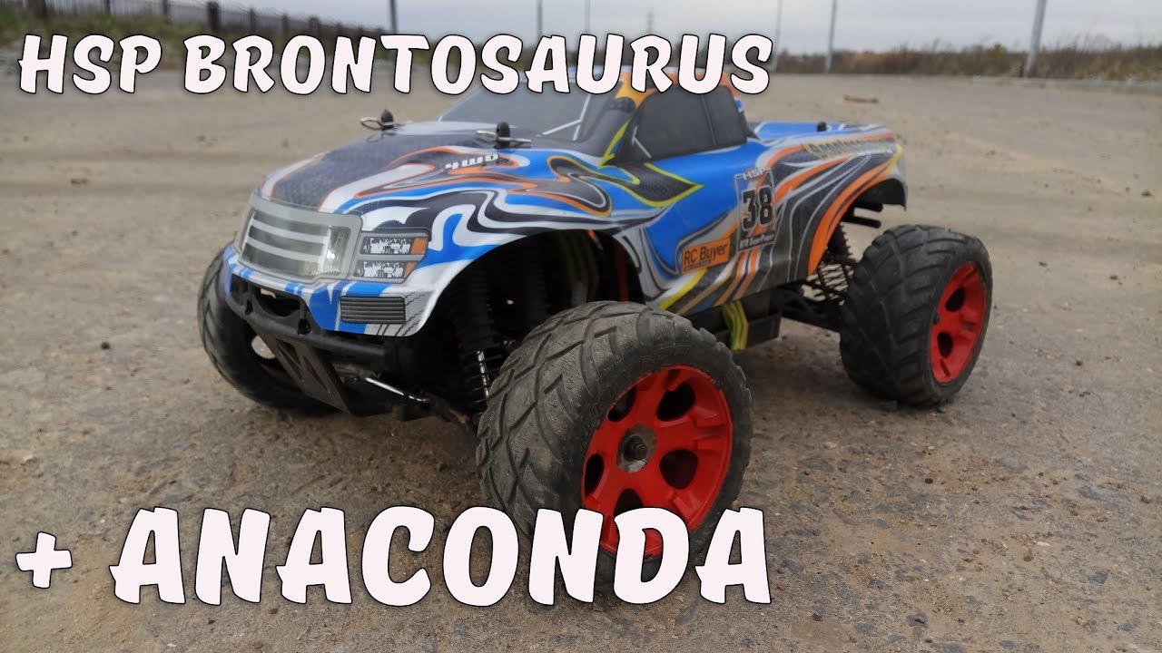 БРОНТОЗАВР, часть 3 ... Первая поломка, максималка на 3S (hsp brontosaurus rc car)