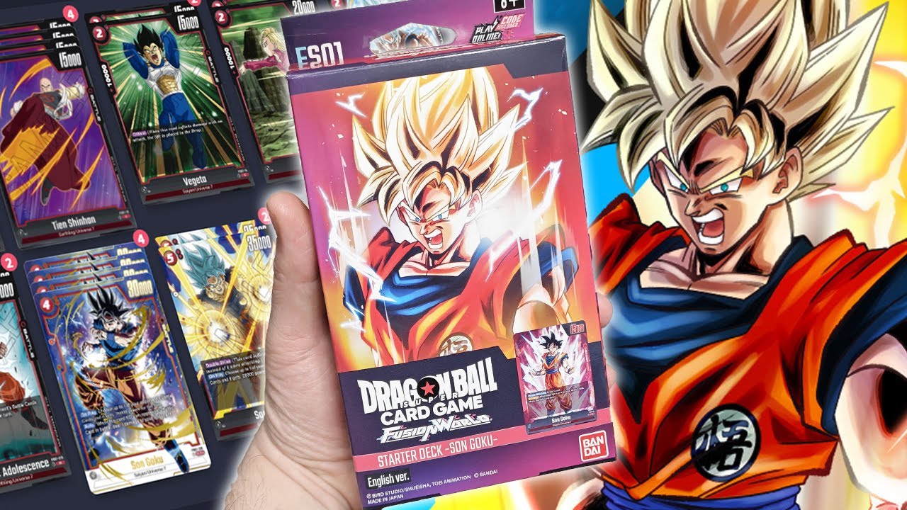 Son Goku Starter Deck FS01 | Unboxing & Deck List Competitiva - DBSCG Fusion World