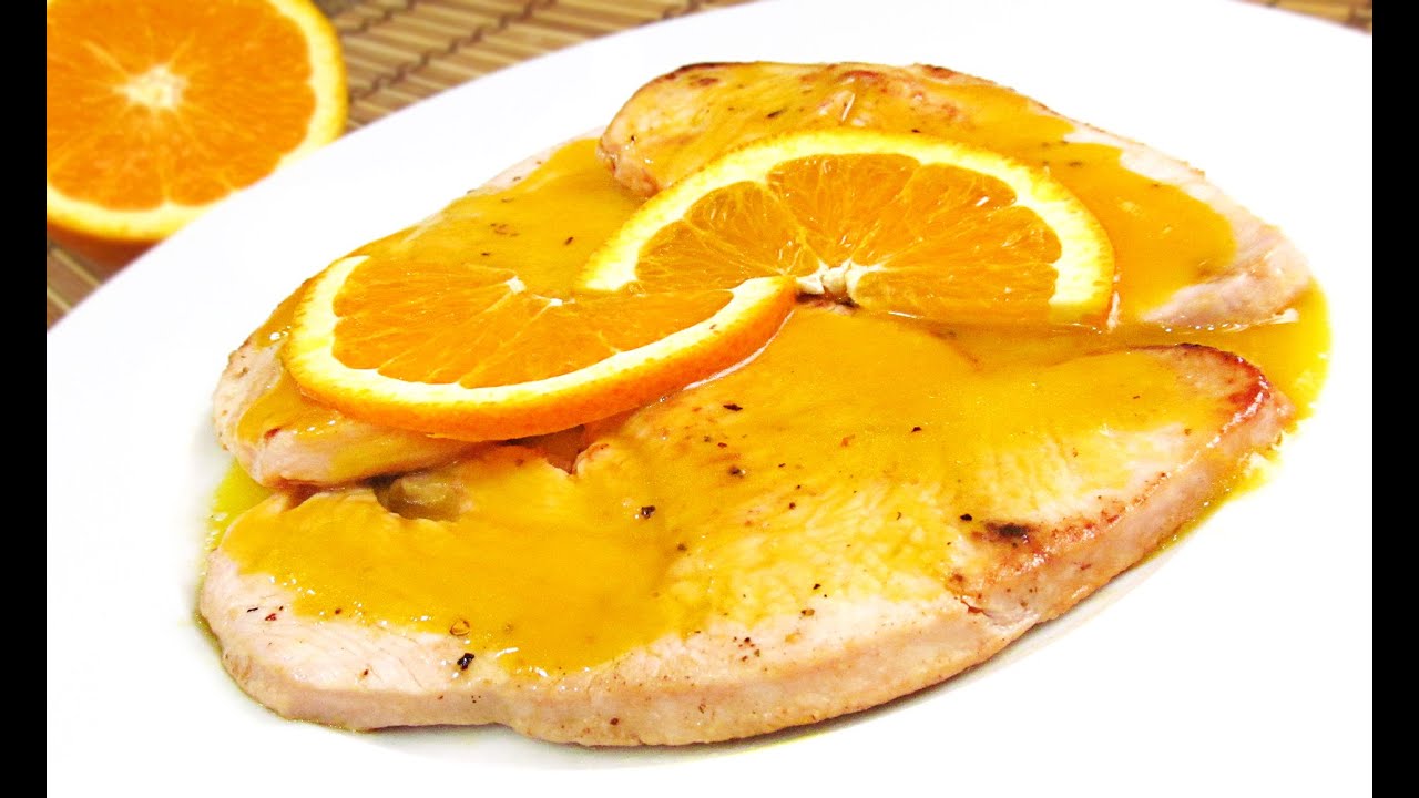 Filetes de Pechuga de Pavo a la Naranja
