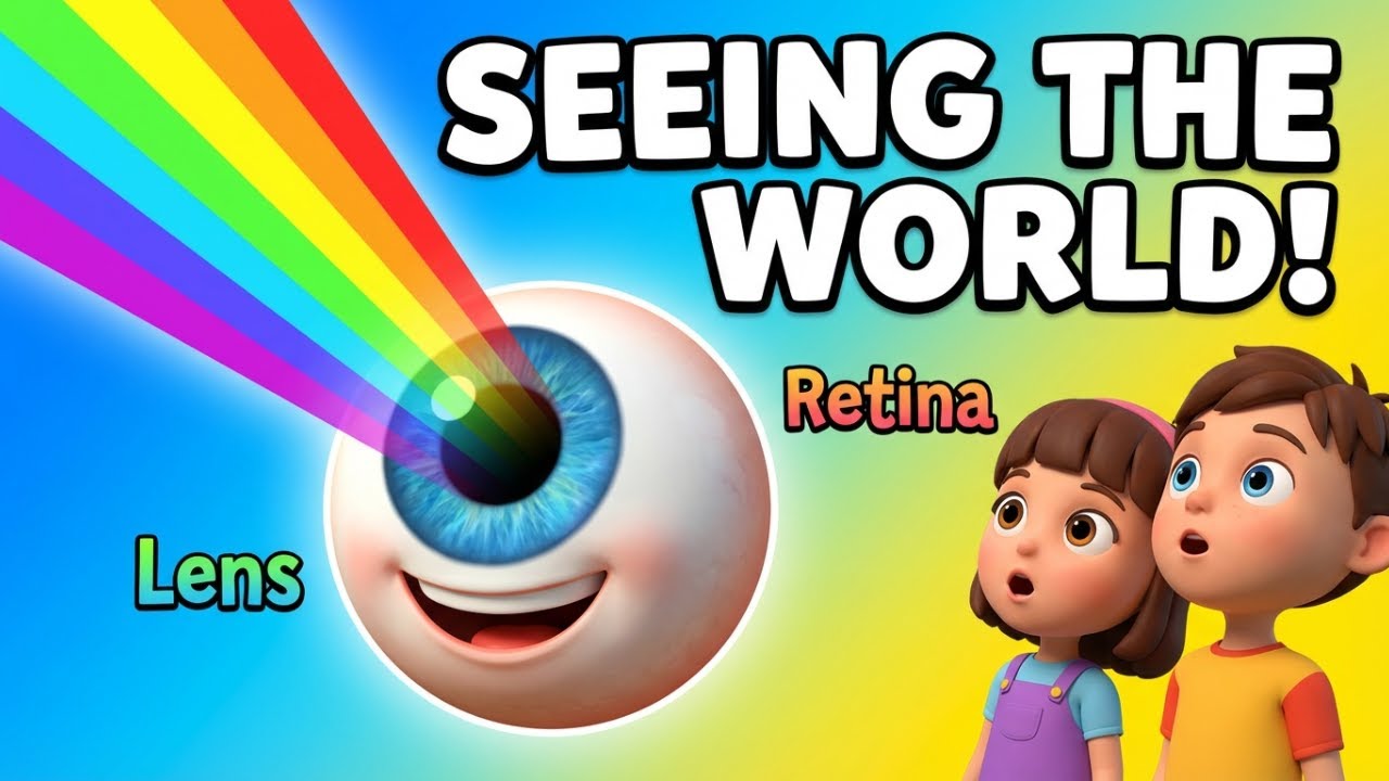 The Human Eye Explained for Kids | How We See the World! 👁️ | Funimation 3D