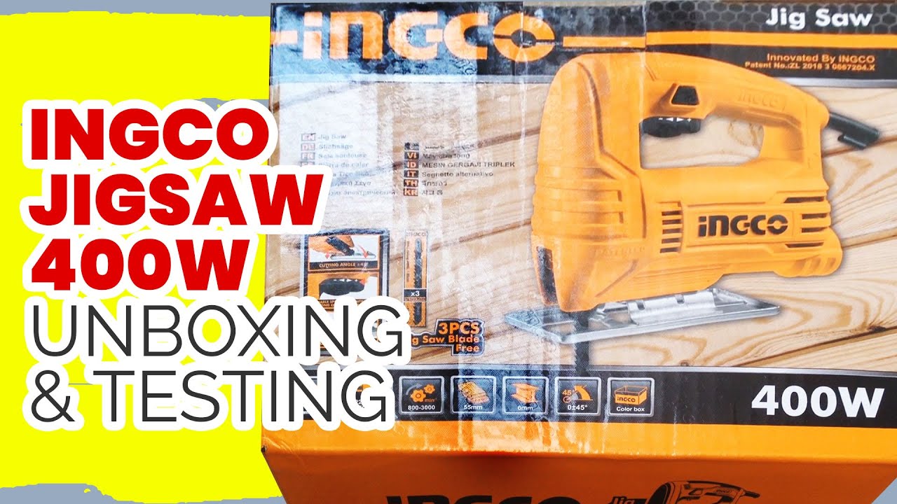 INGCO Jigsaw 400W JS40028 (Unboxing and Testing)