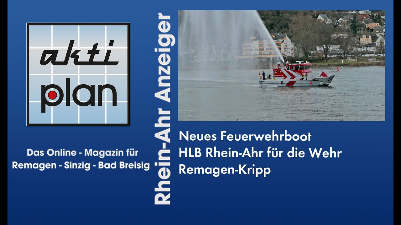 Feuerwehrboot HLB Rhein Ahr der Feuerwehr Remagen-Kripp