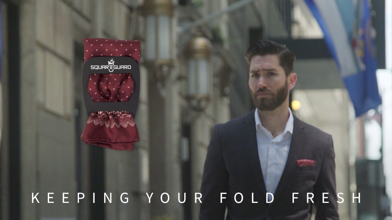 Squareguard - Just Weave It And Leave It - For Pocket Squares - Wear in Seconds - Stay Sharp All Day