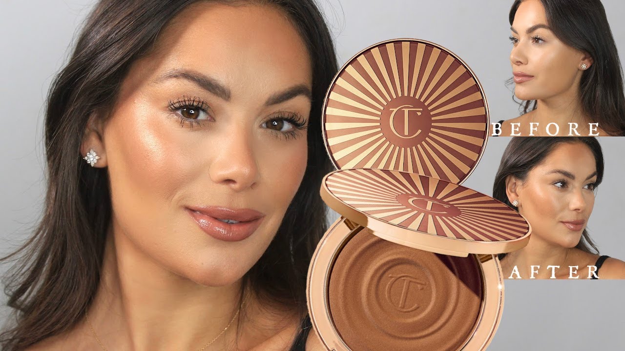 TESTING CHARLOTTE TILBURY CREAM GLOW BRONZER | Beauty's Big Sister
