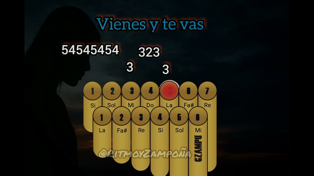 Vienes y te vas- tutorial en zampoña-paso a paso