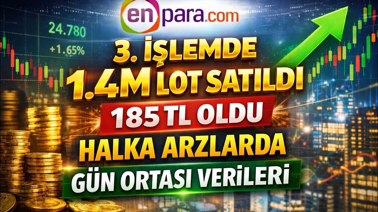 ENPARA 3. İŞLEMDE 185 TL HALKA ARZLARDA G&Uuml;N ORTASI VERİLERİ #enpra #svgyo #lxgyo #mcard #meysu 