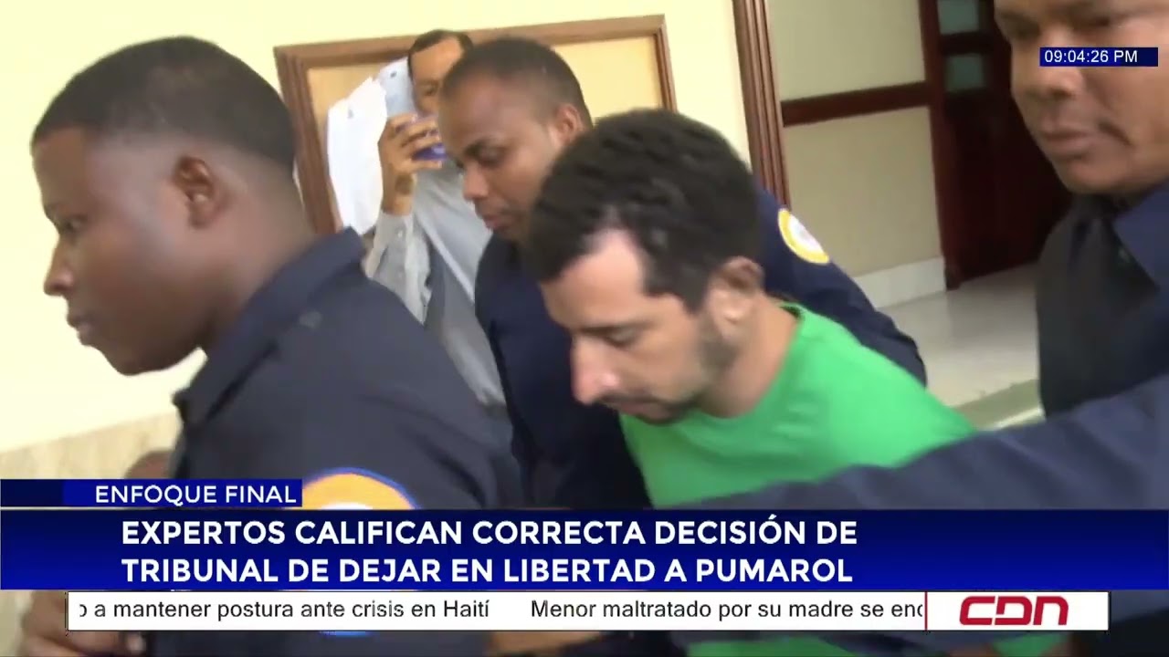 Expertos califican correcta decisión de Tribunal de dejar en libertad a Pumarol