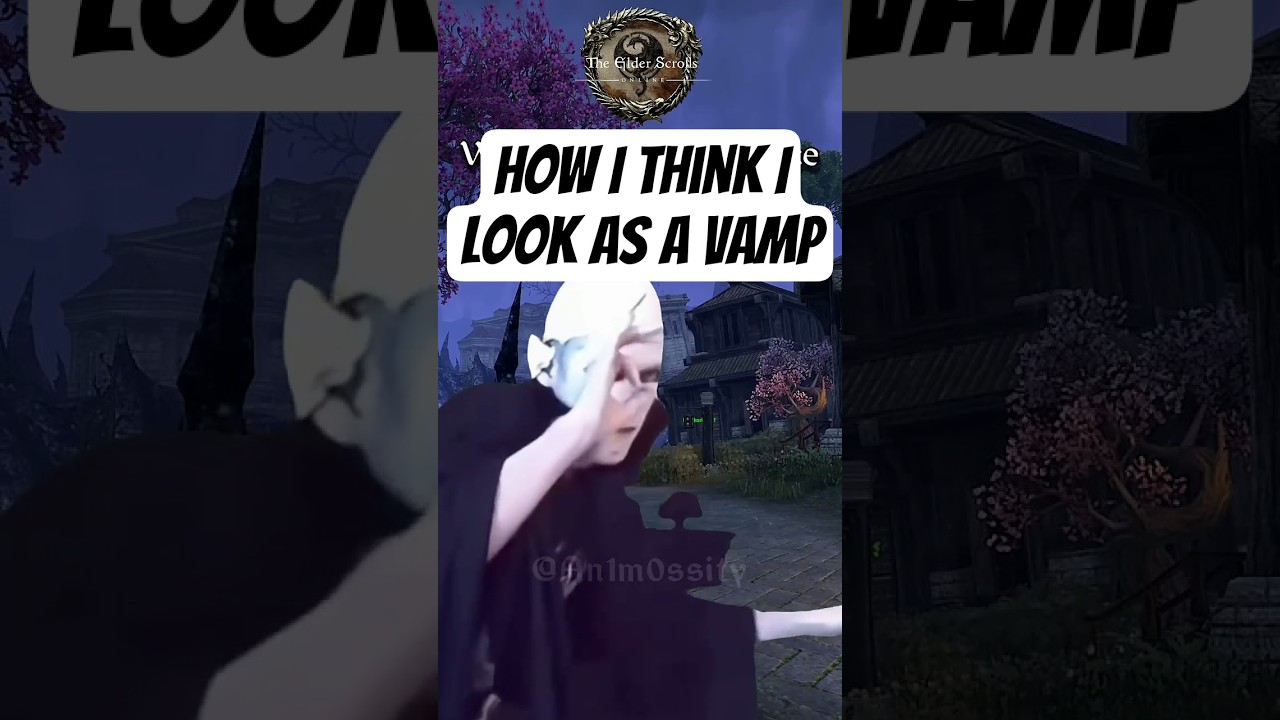 ESO Vampirism: How I Think I Look Like VS Reality 🤓🤣 #esomemes