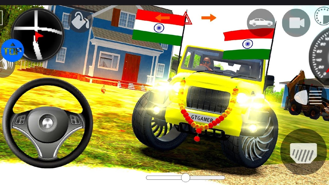 Modified Mahindra Thar😈Games:Indian Yellow Thar (Gadi Wala Games) Car Game Android Game Part 9