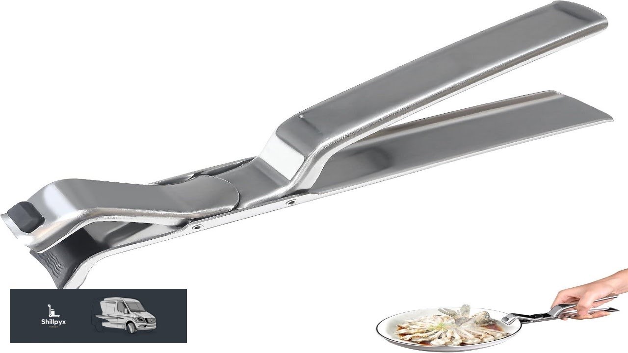 Stainless Steel Hot Plate Gripper Clips Anti Slip Pizza Pan & Bowl