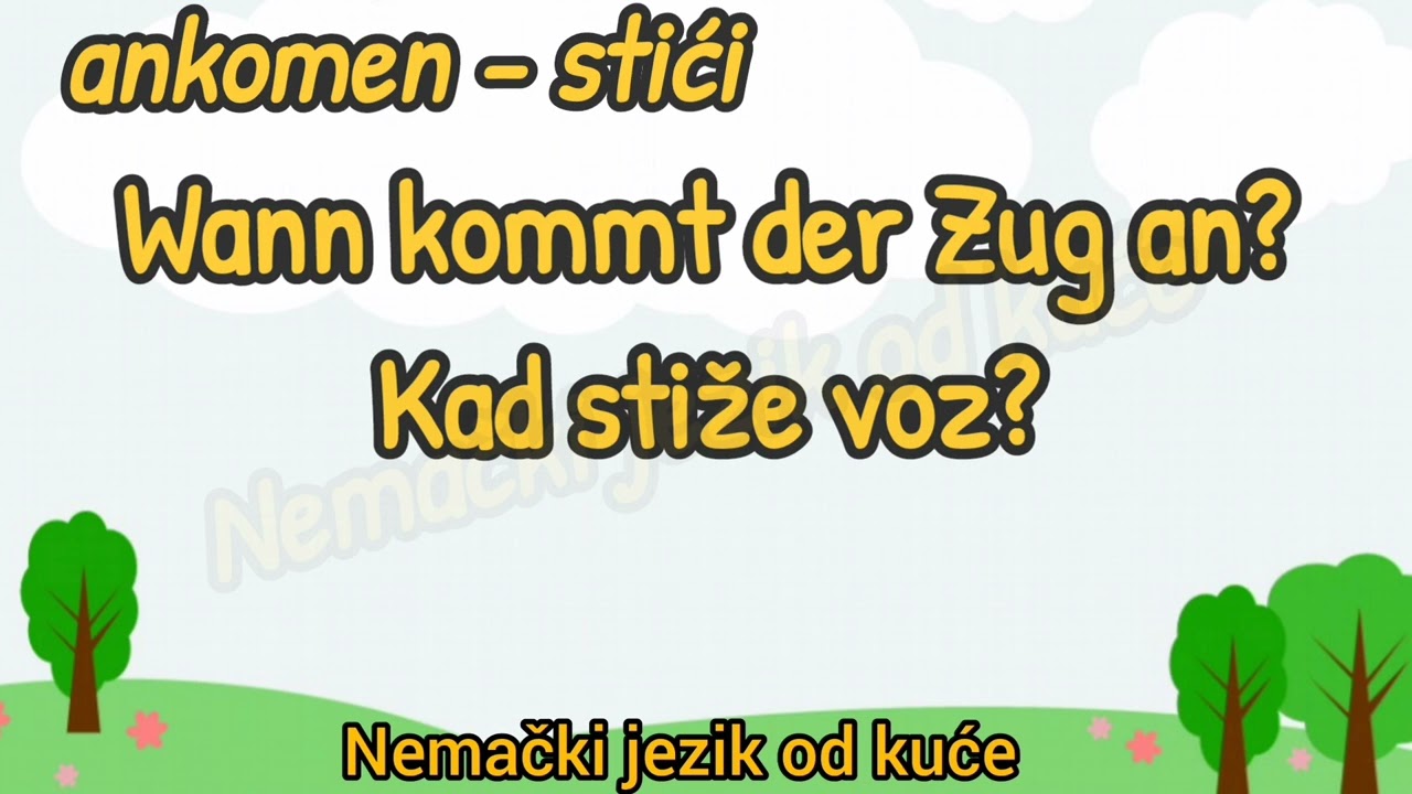 Lekcija 174 GLAGOLI SA RAZDVOJIVIN PREFIKSOM / Primeri / Prefiks u nemackom jeziku