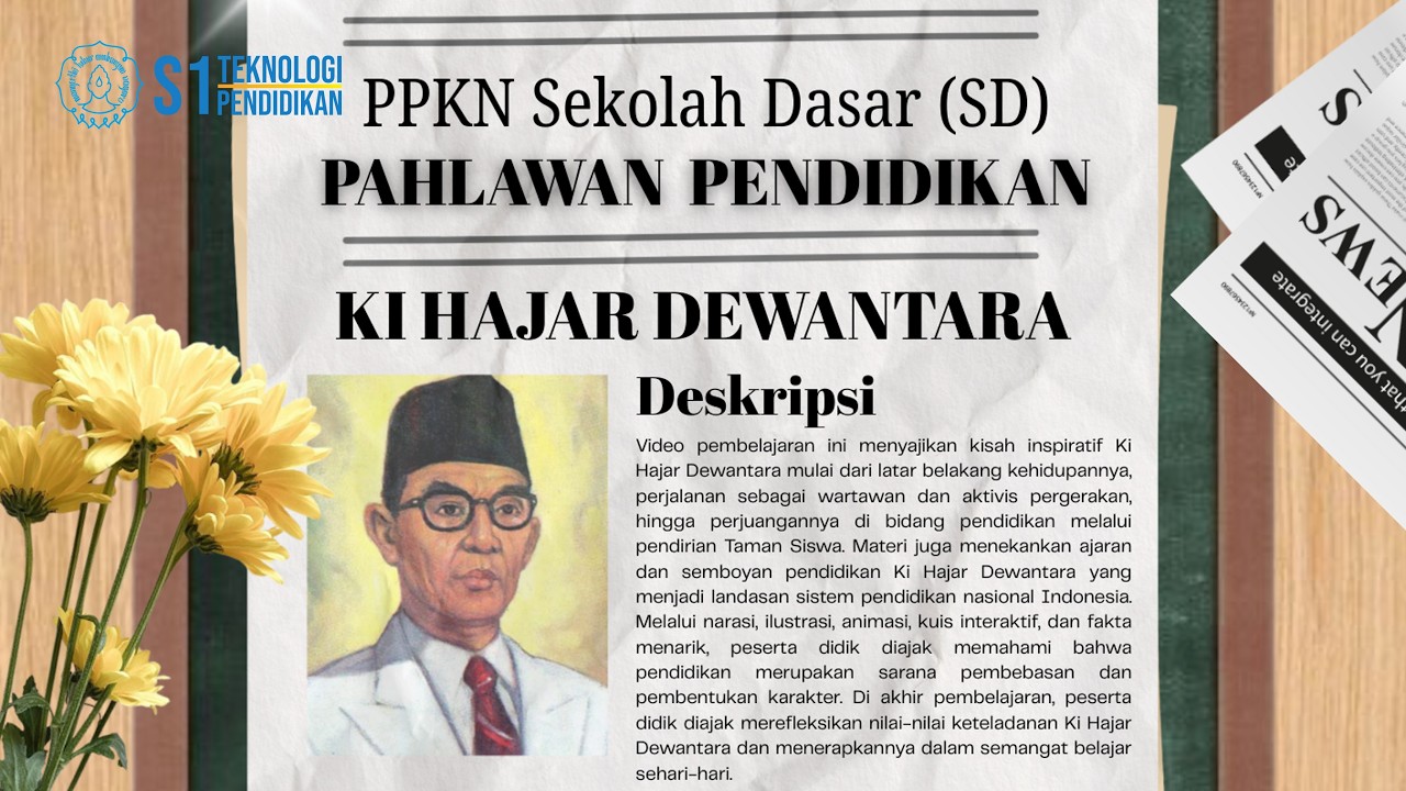 Pahlawan Pendidikan: Ki Hajar Dewantara | Materi Pend Kewarganegaraan SD