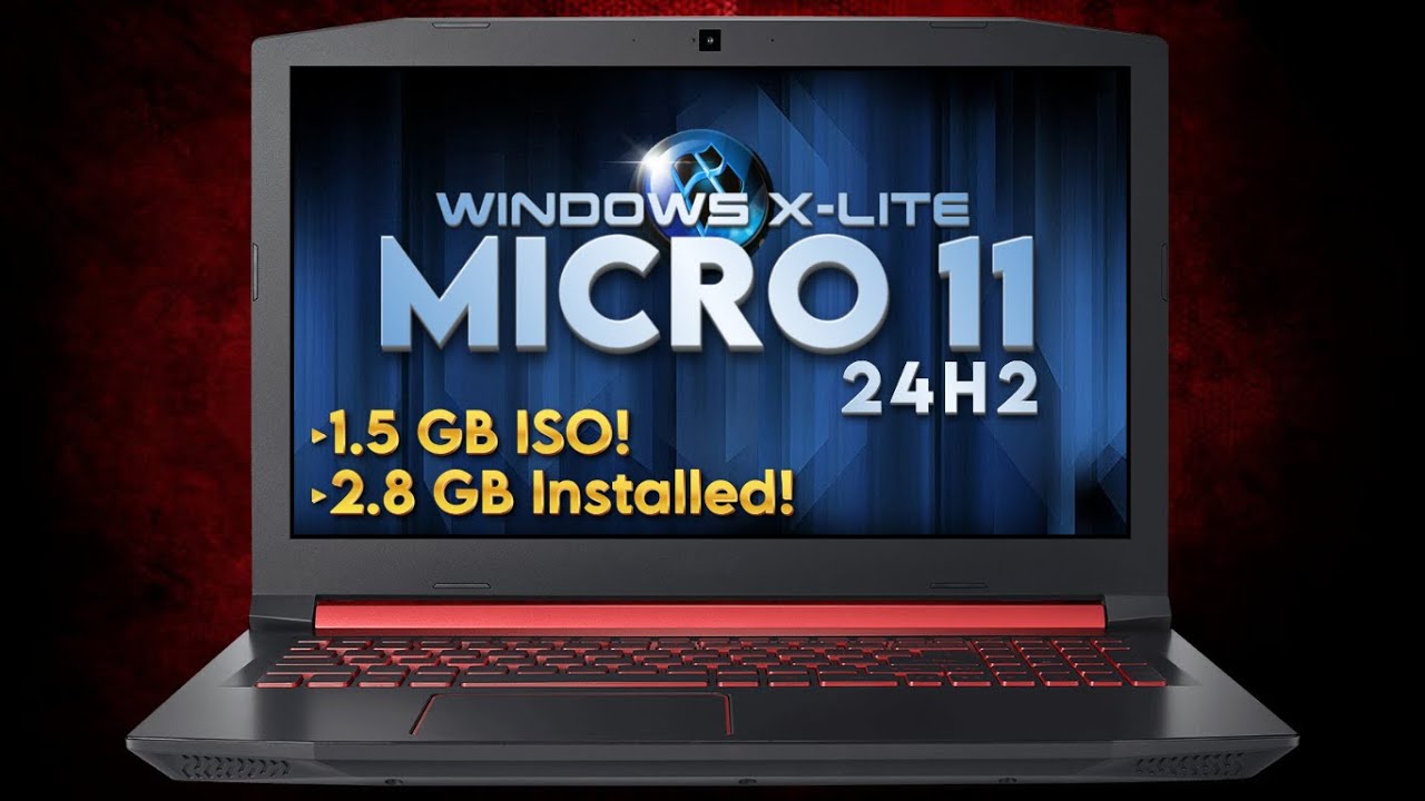 Windows X-Lite «Micro 11 24H2» ​​— невероятно компактная и мощная сборка Windows 11!