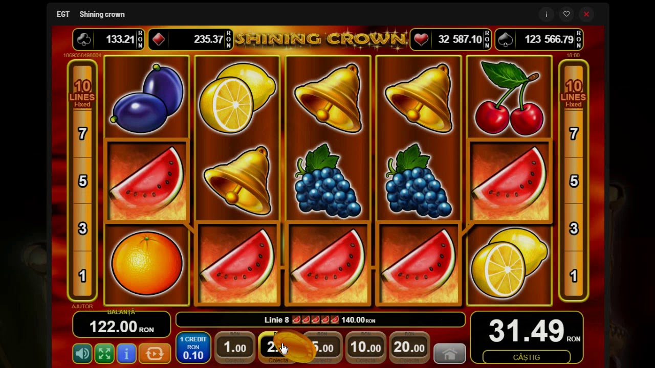 Fructe - EGT - Shining Crown , 4 7777 , linia de pepeni si cateva plati decente , good win Part 1
