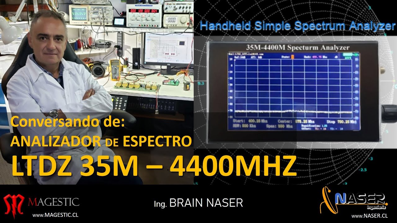 📡 ANALIZADOR de ESPECTRO 35M - 4400M LTDZ , Impresión del Ing. Brain Naser