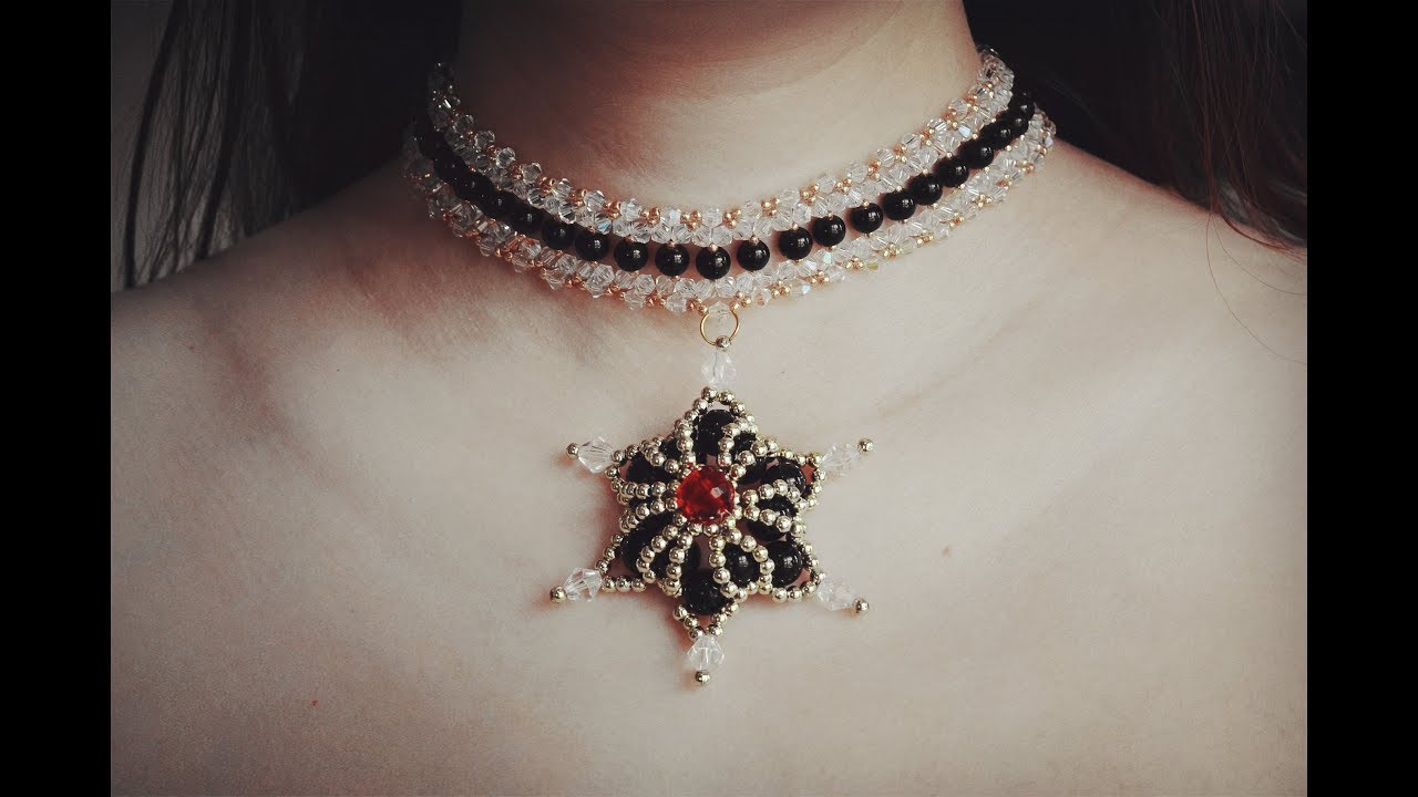 PandaHall Video Tutorial on Beaded Flower Bib Necklace