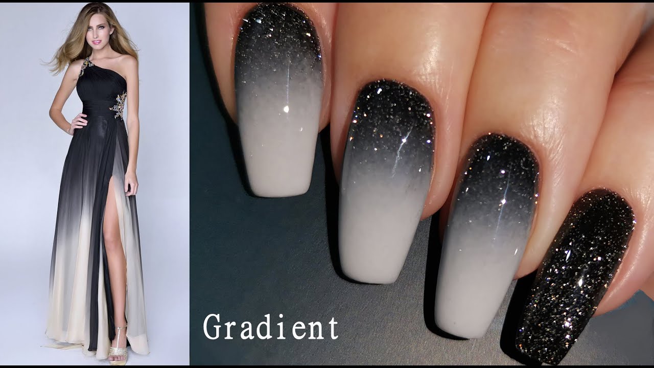 Ombre Black Gradient / Омбре Черный Градиент / Manicure
