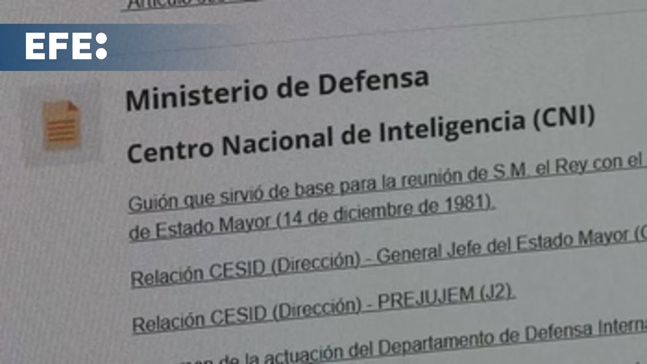 Los documentos del 23F desclasificados abarcan desde diálogos de Tejero a notas del CESID