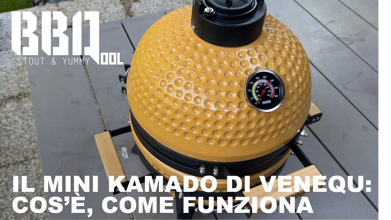 Il mini Kamado di Venequ. E il cotechino affumicato con le chips di ciliegio!