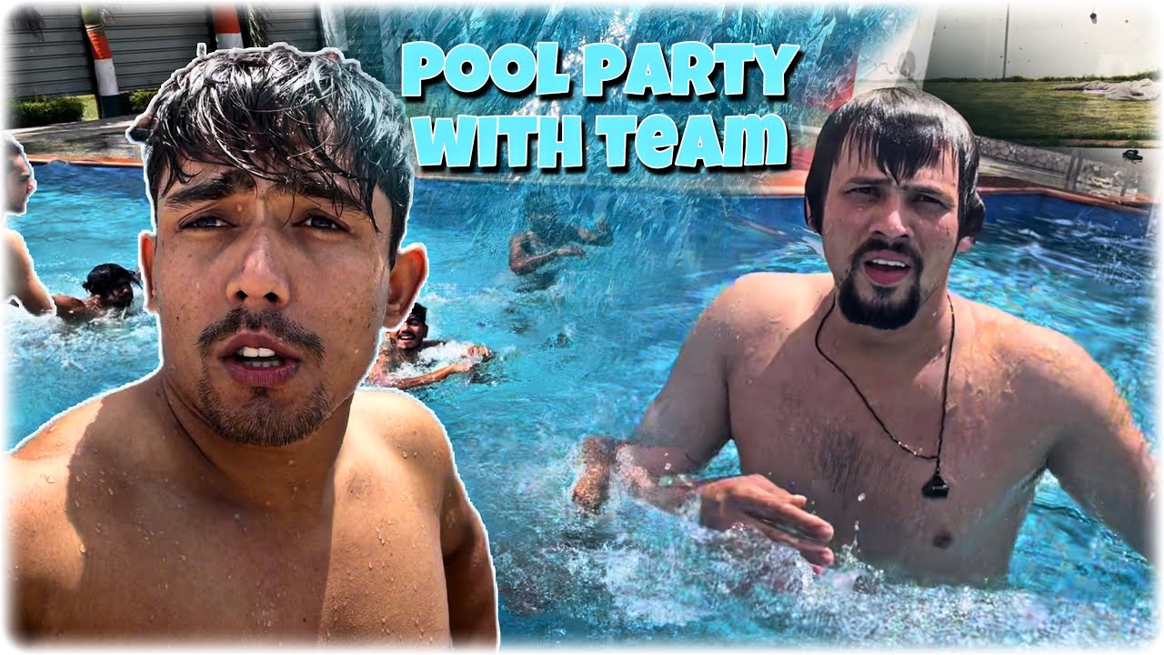 Pool party with team @Round2hell | Wasim Ahmad Official