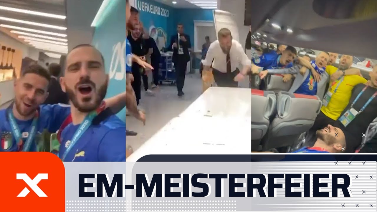 So euphorisch feiern die Italiener ihren EM-Sieg | SPOX Viral