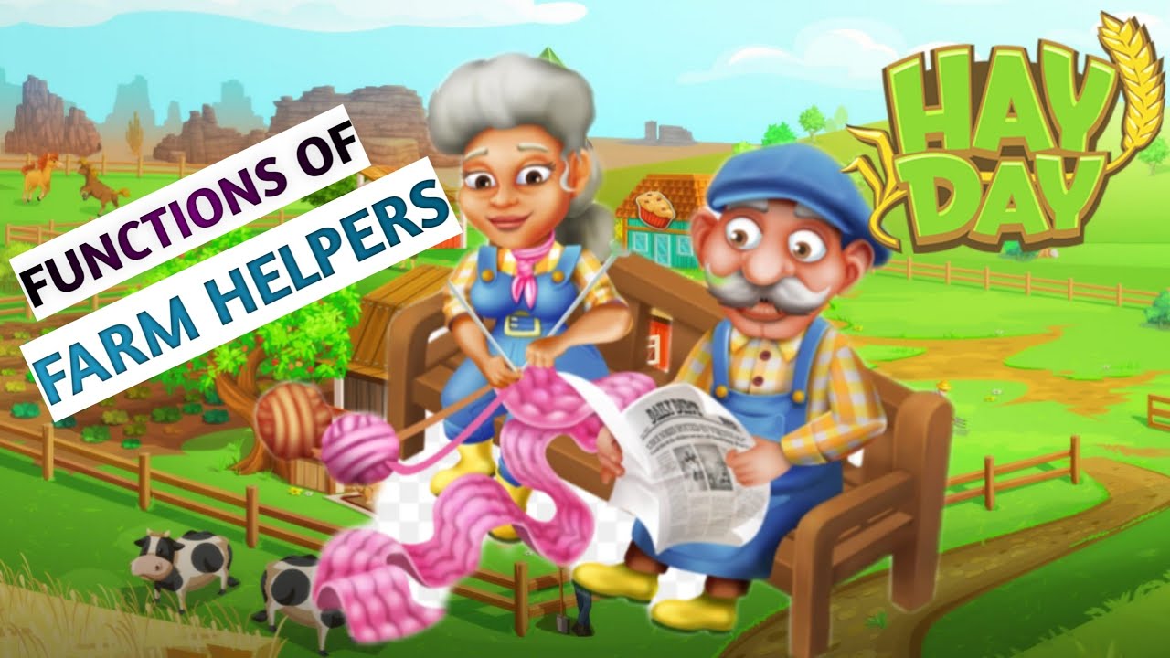 Functions of farm helpers in HAY DAY