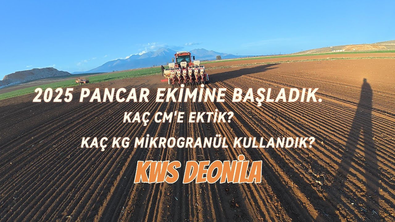 2025 pancar sezonunu açtık 20 cm ekildi kws deonila