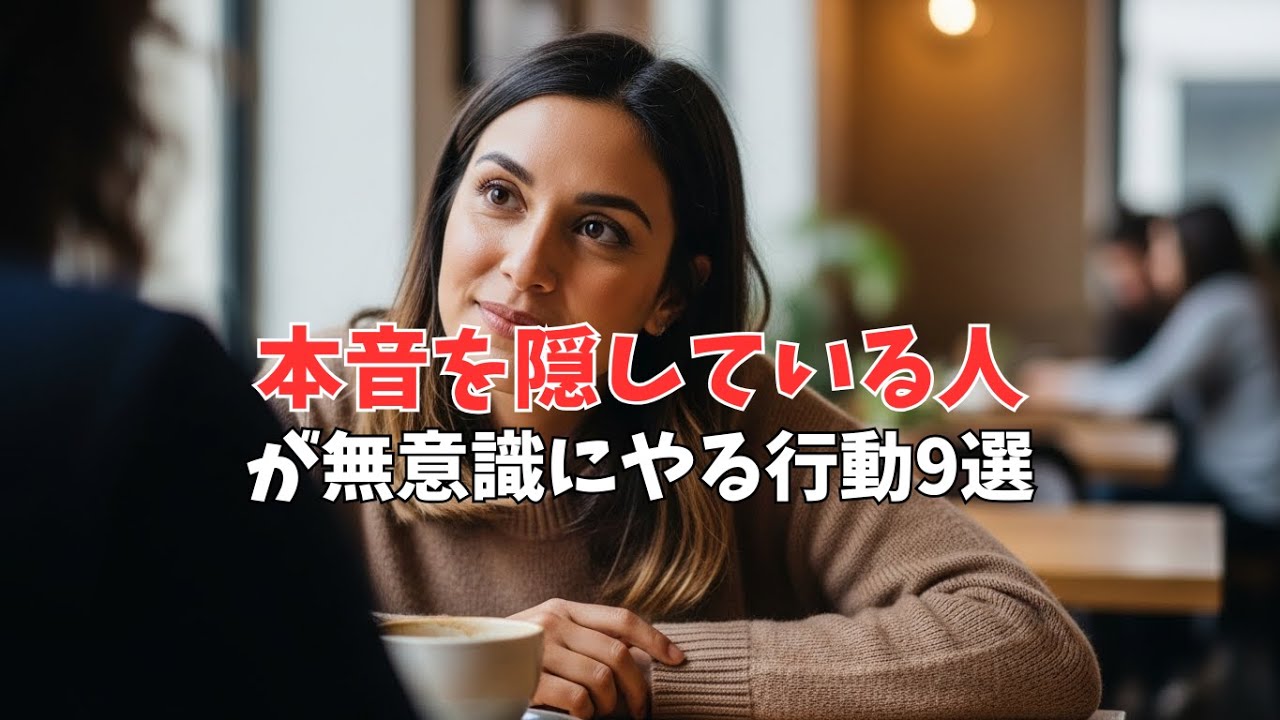 【行動心理学】本音を隠している人が無意識にやる行動9選