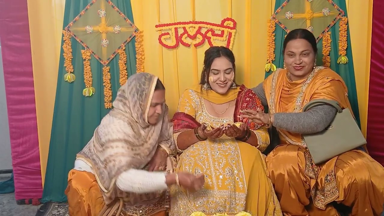 Haldi ceremony of Amanpreet Kaur weds Bhupinder Singh