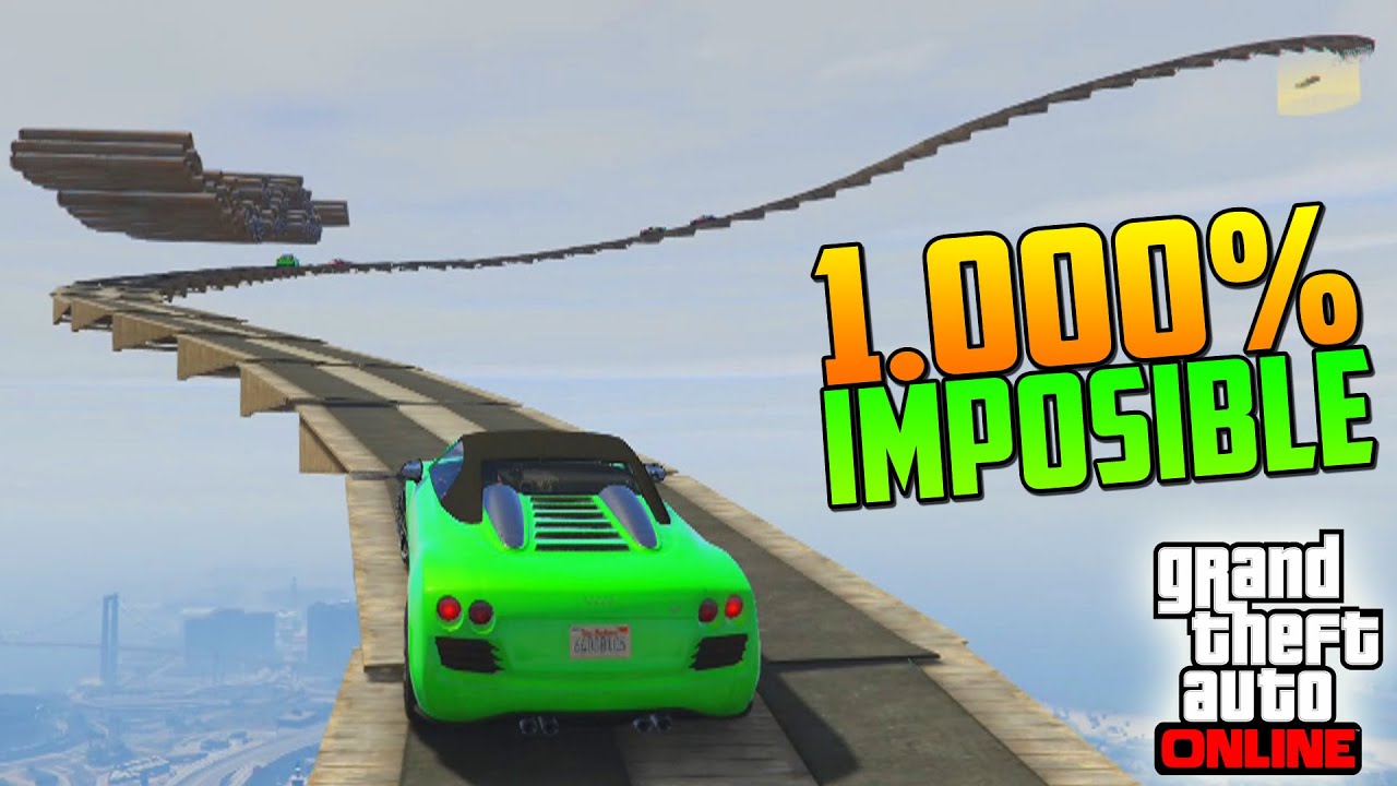 1.000% IMPOSIBLE! PAZ Y AMOR!! - Gameplay GTA 5 Online Funny Moments (Carrera GTA V PS4)