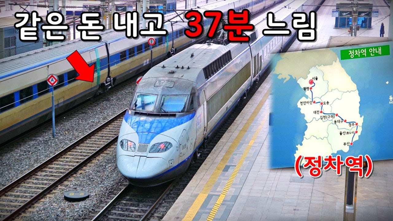 이게 KTX냐..? 하루 1대 서울부터 부산까지 모든 역에 다 멈추는 KTX 직접 타봤습니다