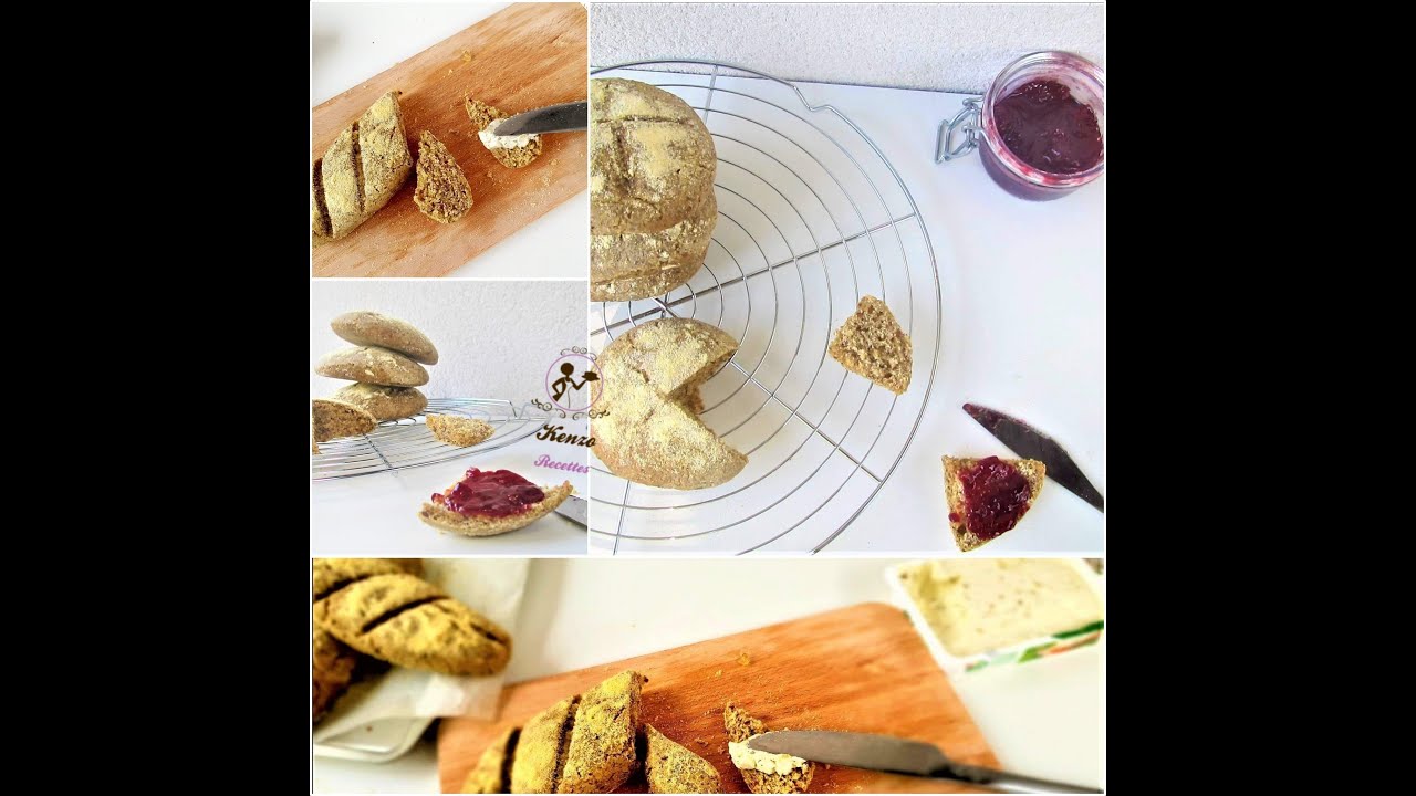 Pain de maïs sans gluten très facile خبز الذرة بدون غلوتين سهل جدا