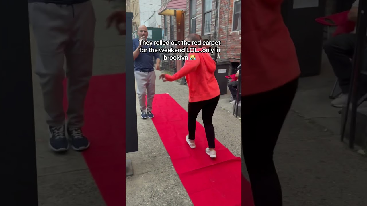 Brooklyn neighborhood rolls out red carpet for &hellip;.THE WEEKEND !! #koshadillz #redcarpet #bushwick