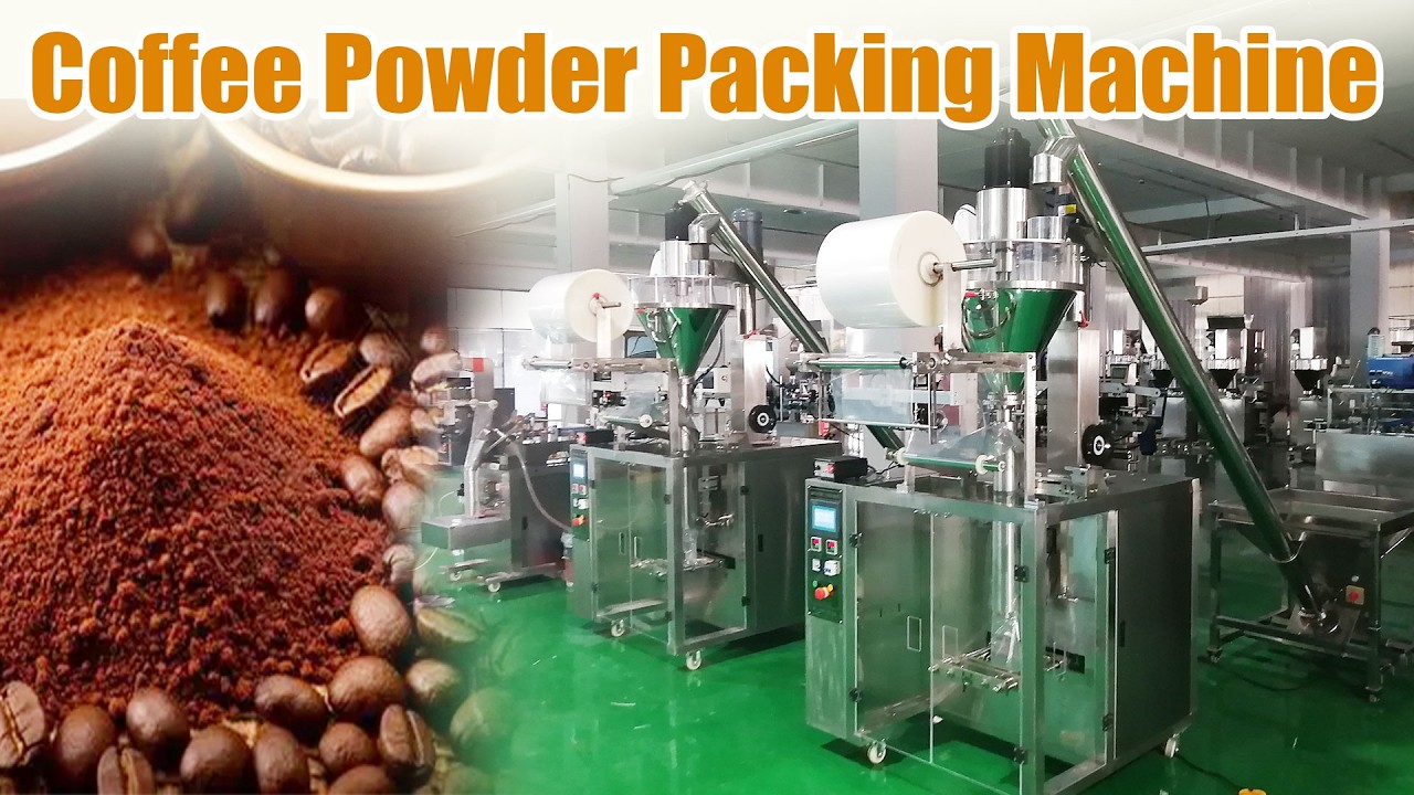 1000g Coffee Powder Packing Machine | Powder Packaging Machine with Back Seal & 3/4 Side Seal