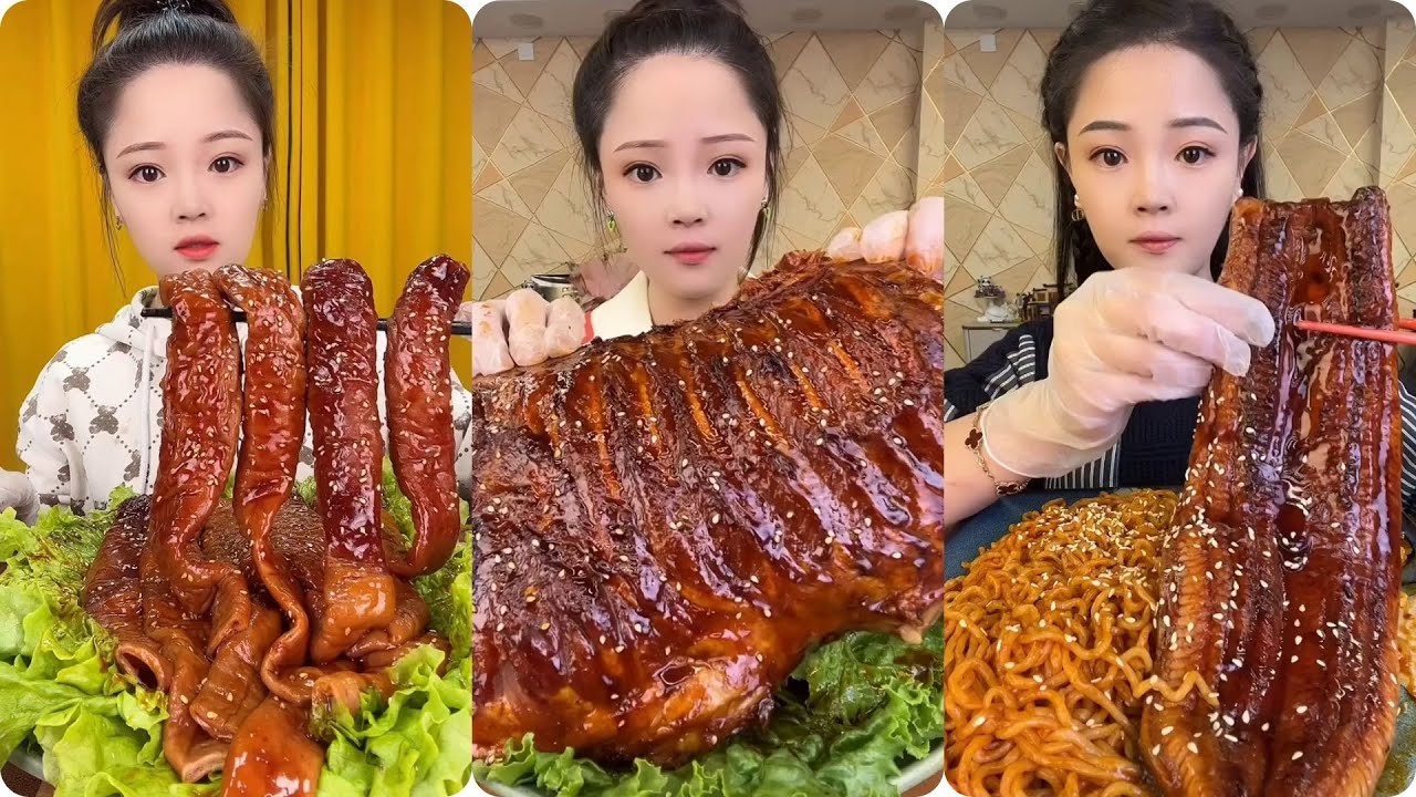 Xiao Yu Mukbang 325 | Thánh Ăn Thịt Mỡ Food & MUKBANG