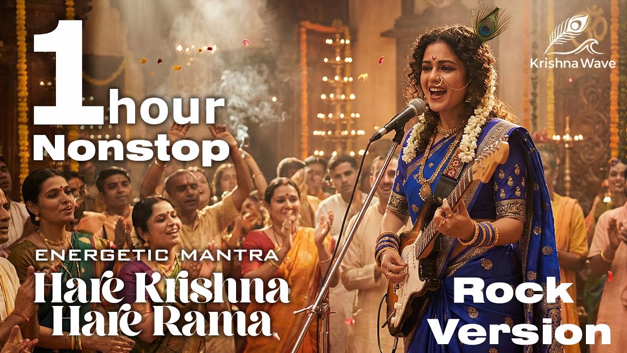 Hare Krishna Hare Rama Rock Version | 1 Hour Nonstop Mantra | Krishna Wave