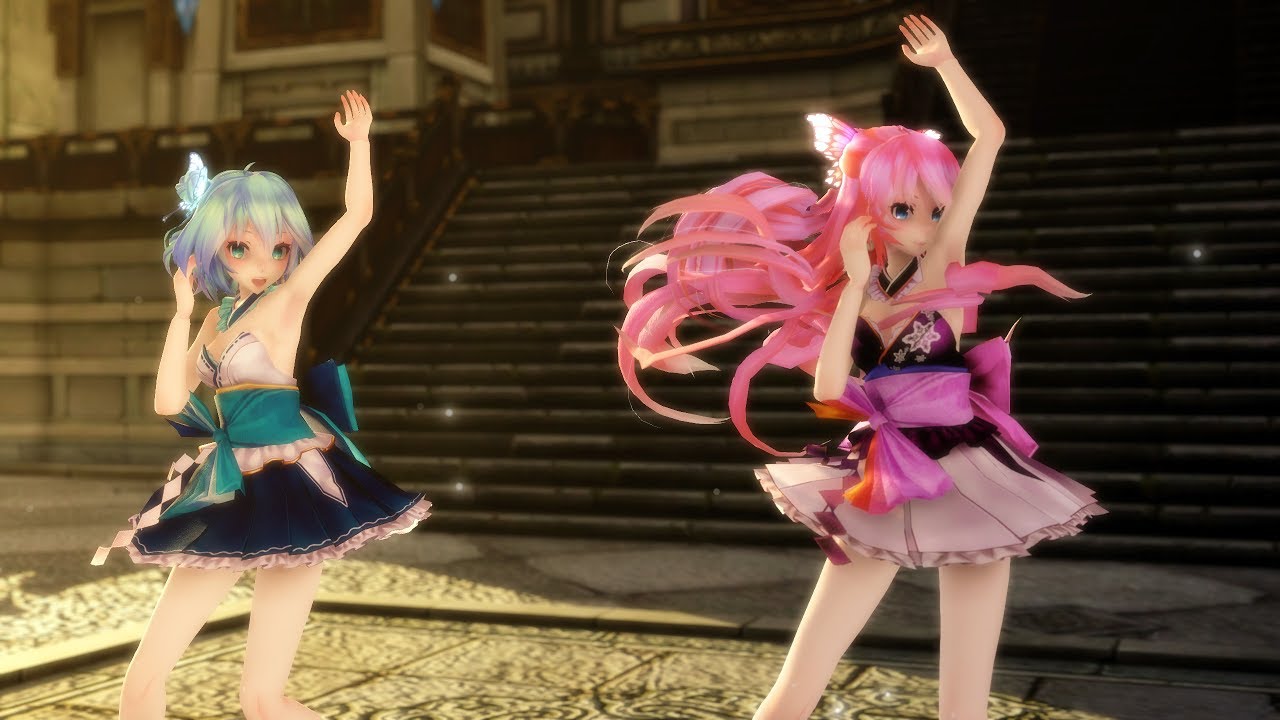 MMD TDA Kimono Miku & Luka - マグネット 「Magnet」