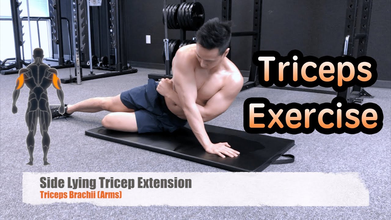 Triceps - Side Lying Tricep Extension - Exercise Library