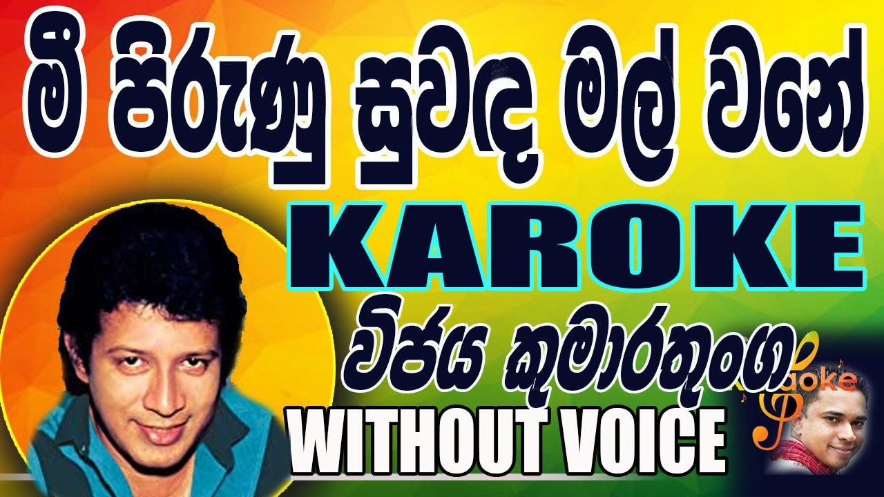 Meepirunu suwada mal wane karoke - Vijaya Kumaratunga