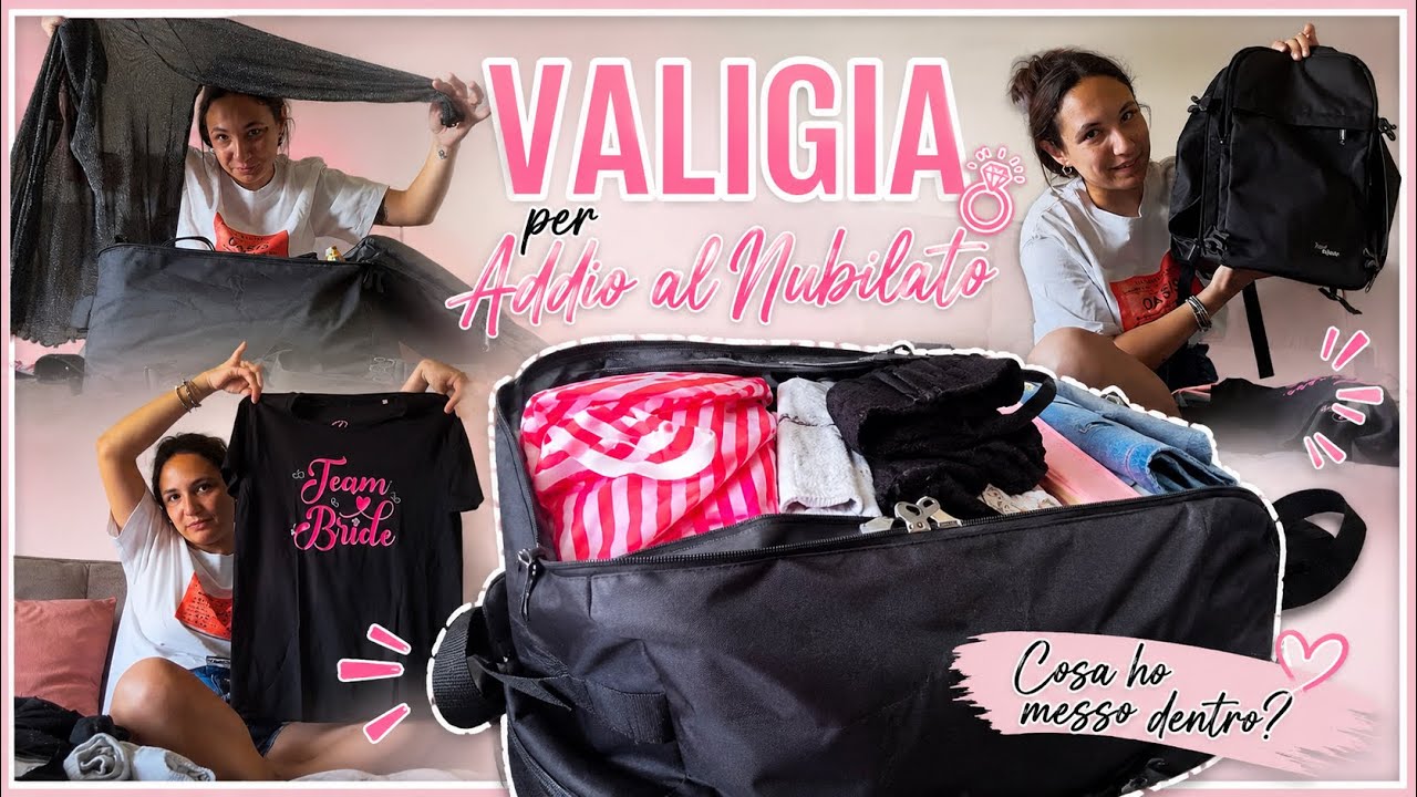 🎀 PACK WITH ME: preparo la valigia per l&rsquo;ADDIO AL NUBILATO 👰💍