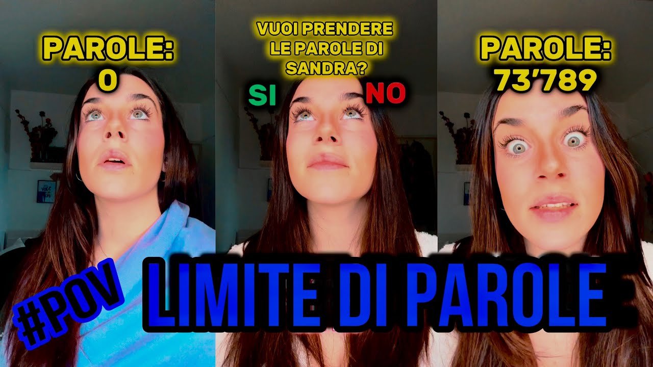 OGNI ANNO RICEVI UN NUMERO LIMITATO DI PAROLE | #pov completo