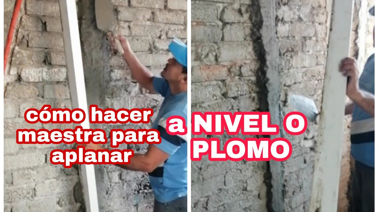 COMO HACER MAESTRAS  PARA APLANAR