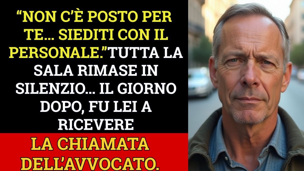 Al matrimonio di mio figlio, mia nuora disse: “Siediti con il personale.” Poi, l’avvocato chiamò.