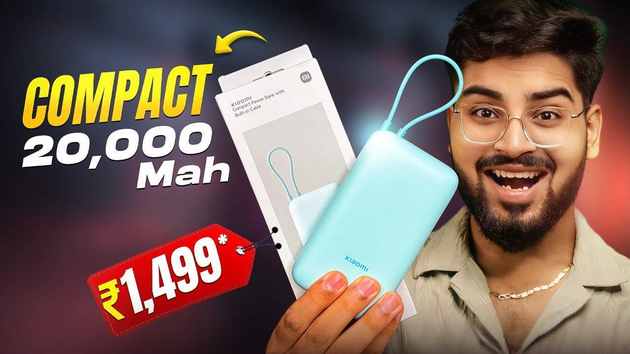 Xiaomi Compact Power Bank 20000mAh Unboxing and Review Hindi 🔥 With Built in Cable